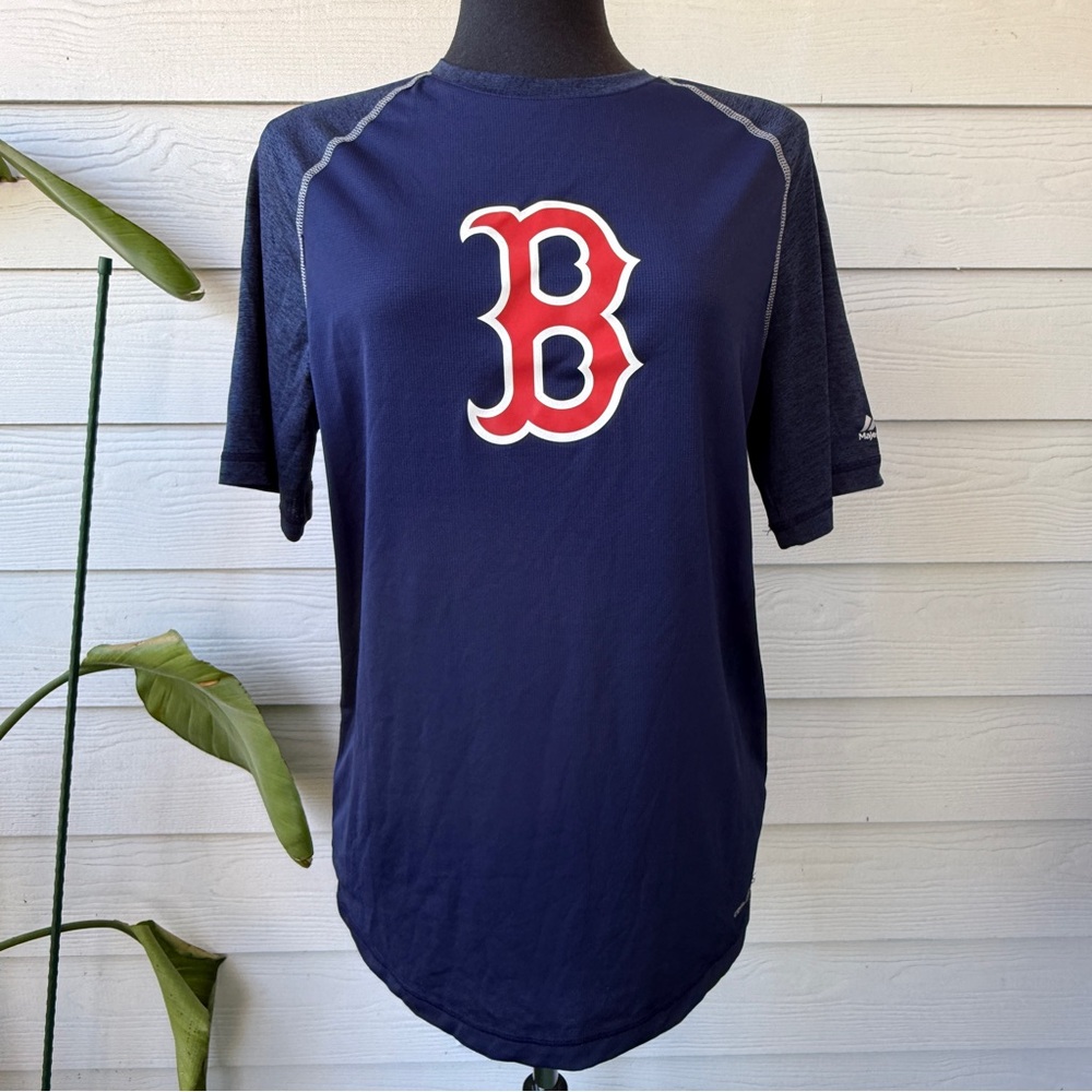 Boston‎ Red Sox Navy MLB Cool Base T-Shirt | Size Medium